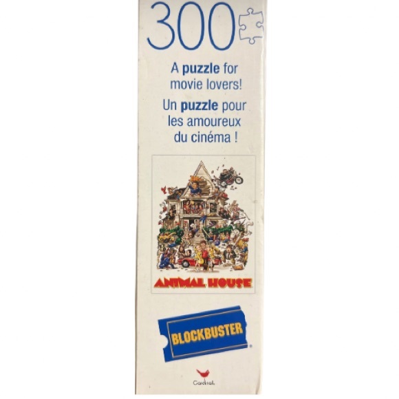 ANIMAL HOUSE MOVIE POSTER 300 PIECE PUZZLE Blockbuster Retro Cardinal Brand. - Picture 2 of 2